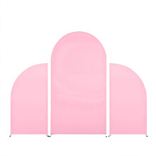 Practical Ceremony Arch Frame Wall Cover for Wedding and-Pink