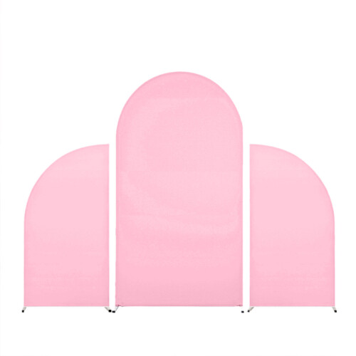 Practical Ceremony Arch Frame Wall Cover for Wedding and-Pink