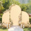 Practical Ceremony Arch Frame Wall Cover for Wedding and-Pink 6