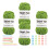 20 Roll Crochet Yarns Thread for Knitting Carpet-Fruit green 1