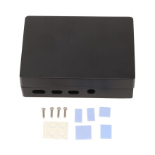 Obudowa Raspberry Pi z pasywnym chłodzeniem, wysokiej jakości metalowa obudowa radiatora do Raspberry Pi4Model B z 4 kolumnami chłodzącymi i