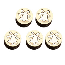 5Pcs Christmas Themed Seal Stamp Head, Embossed-Christmas bells