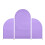 Beautiful Party Arch Frame Cover Practical Ceremony Arch-Purple 1
