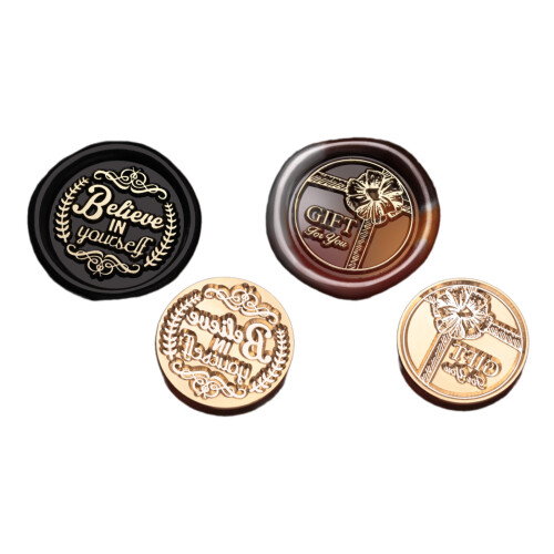 Brasses Sealing Stamp Wax Seal Stamp Head Replacements- U