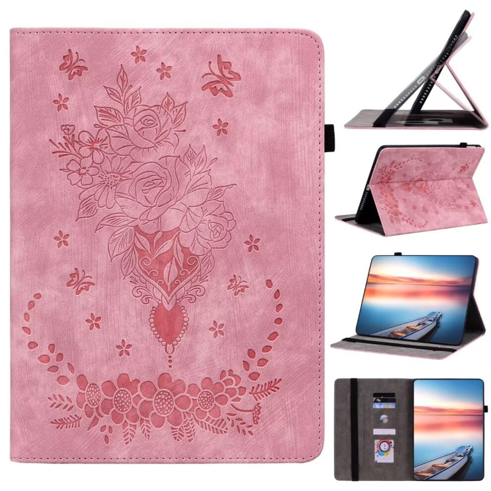 Ipad 10.2 //2019 Protective Flip Leather Case With Card Slot, Pink 9365049178815