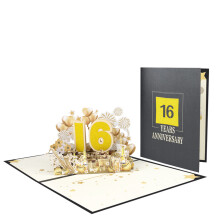 Elegant 3D Popup Anniversary Card Beautiful Popup Number-16