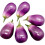 6pcs Simulation Artificial Eggplants Vegetable for Restaurant 1
