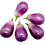 6pcs Simulation Artificial Eggplants Vegetable for Restaurant 6