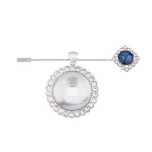 Round Glass Photo Locket Charm Wedding Memorial Jewelry-Style 1