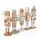 Stylish 12CM Nutcrackers Decoration with Gold Silver Touches for 1