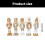 Stylish 12CM Nutcrackers Decoration with Gold Silver Touches for 3