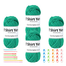 20 Roll Crochet Yarns Thread for Knitting Carpet Rug-Green