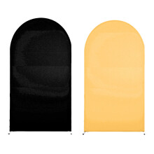 Double Sided Colored Wedding Arch Stand Sturdy-6 black gold