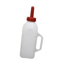 Veal Bottle Milk Food 2000 ml Professional Accessories Portable Care Bottle with Feeding Device with Handle 7.5 cm Nipple 7.5 cm Teat