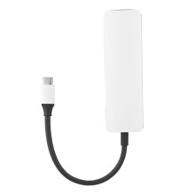 Hub multiportas 5 em 1 em liga de alumínio para estação de trabalho versátil, ampla compatibilidade, conectividade para desktop, transferência