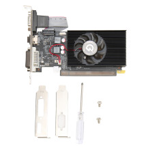 Grafikkort för spel, HD-multimediagränssnitt, videominne, kylfläkt med 3 utgångar, HDMI, DVI, VGA, 64-bitars GDDR3, Graphics Pro