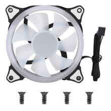 Ventola per case per raffreddamento computer, ventola per case ARGB LED con controllo PWM, ventola di raffreddamento ad aria silenziosa con design