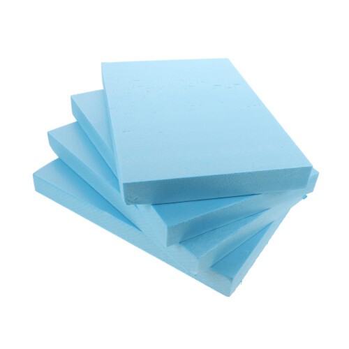 Pack of 4 Foam Rectangle Blank Rectangular Polystyrene Sheets for Arts and Crafts Blank White DIY Project Party Decorations