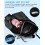 Beach Backpack, Drawstring Backpack, Mesh Beach Bags with Wet Pocket (Black) 5