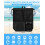 Beach Backpack, Drawstring Backpack, Mesh Beach Bags with Wet Pocket (Black) 4