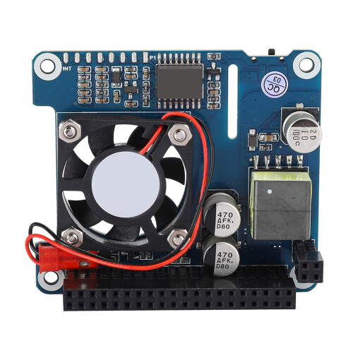 Αξεσουάρ δικτύου PoE για Raspberry Pi, Ανεμιστήρας ψύξης με οθόνη OLED με παρακολούθηση σε 2
