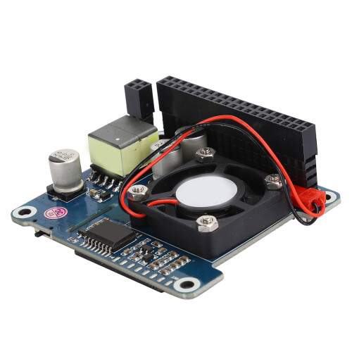 Αξεσουάρ δικτύου PoE για Raspberry Pi, Ανεμιστήρας ψύξης με οθόνη OLED με παρακολούθηση σε 1