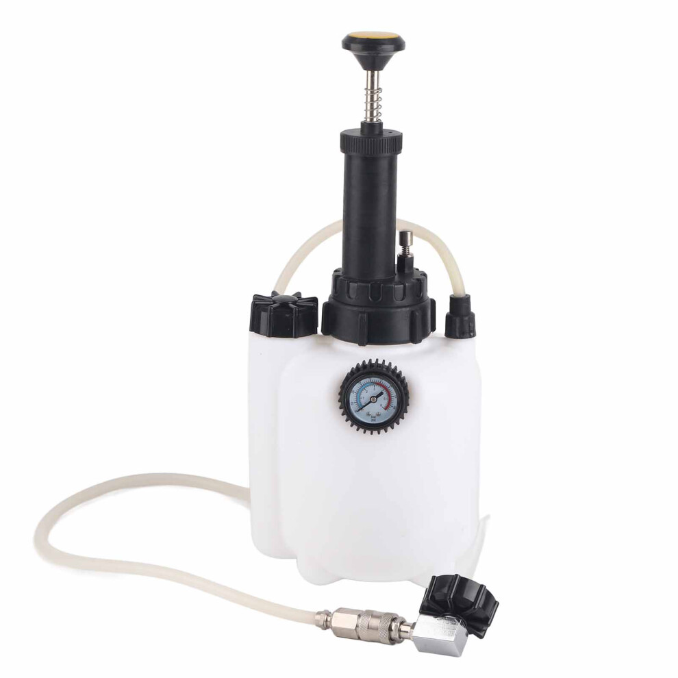 Brake Fluid Bleeder Kit Manual Brake Fluid Bleeder With Hand Pressure Pump And Quick Release Chuck Corrosion Resistant Reservoir For European Model 9139052497542