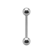 Piercing Bar Barbell Silver Titanium Thread: 1.6 mm, length: 15 mm 5 mm