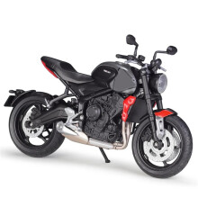 1:12 For Triumph Trident 660 Mockup Alloy Motorcycle Model Toy Gift Set Gray