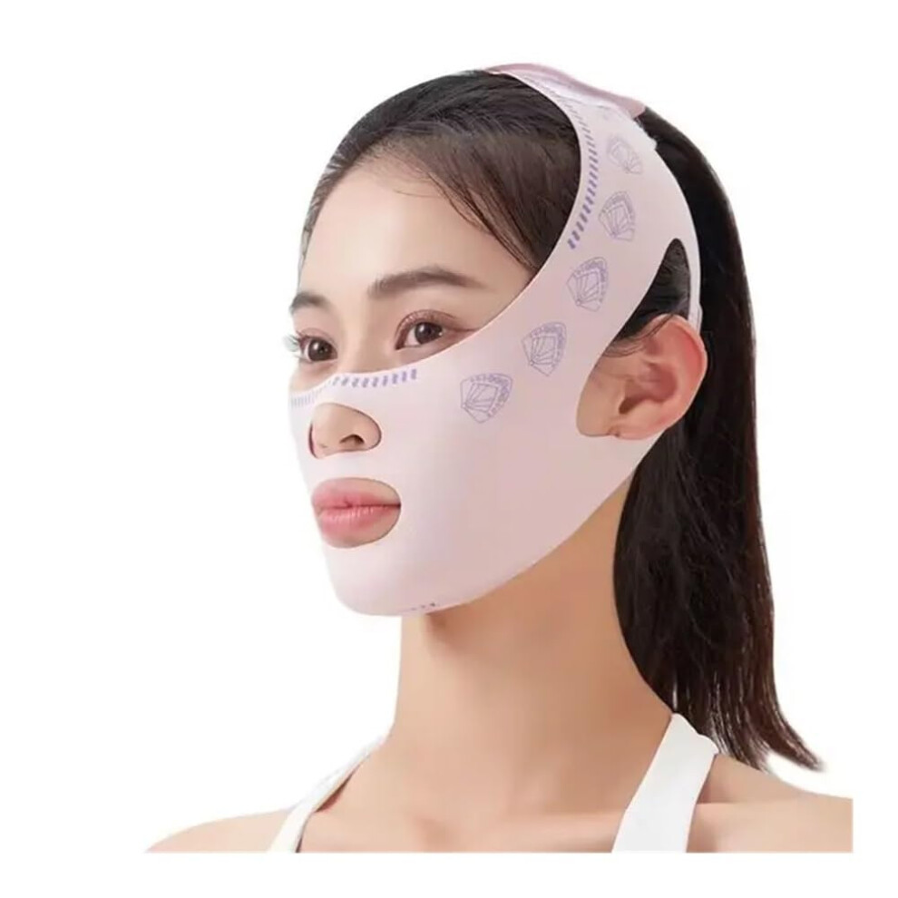 Double Chin Reducer Lift Up Face Belt Strap Mask Elasticity AntiWrinkle Lift Oval Mask Reusable Beauty Face Slimming Band Neck Rose