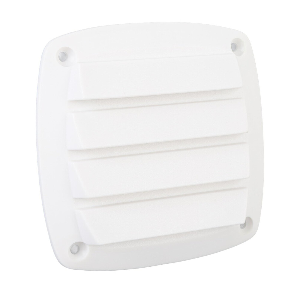 Rv Air Vent Cover, 4Inch Plastic Square Air Vent Grill Cover Rv Airflow System For Rv, Yacht White 9365049181549