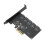 Κάρτα επέκτασης NVME, ελεγκτής PCIe σε SATA3.0 με καθολική συμβατότητα, RAID Ready 6Gbps εύρος 6