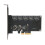 Κάρτα επέκτασης NVME, ελεγκτής PCIe σε SATA3.0 με καθολική συμβατότητα, RAID Ready 6Gbps εύρος 5