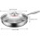 Saute Pan  Egg Pan with Lid  Titanium Hammered Skillet, Multi Functional Nonstick Cookware Pot for Kitchen Camping 26cm 5