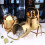 Tragbarer Eimer, Eiskühler, Schrank, Wein, Bier,-Gold B 7
