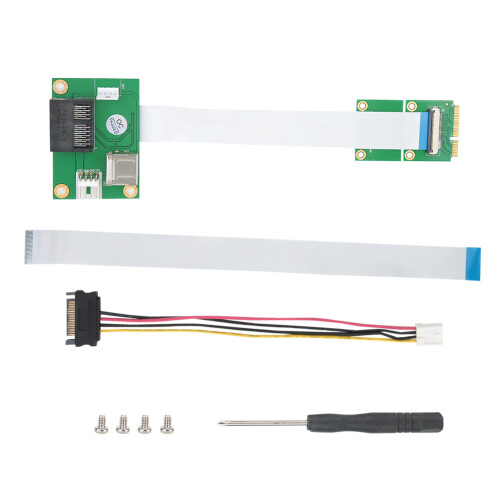 Καλώδιο προσαρμογέα ρεύματος για συσκευές SATA, Mini PCI-E σε PCI-E1X Riser Card Μετατρέπει τη