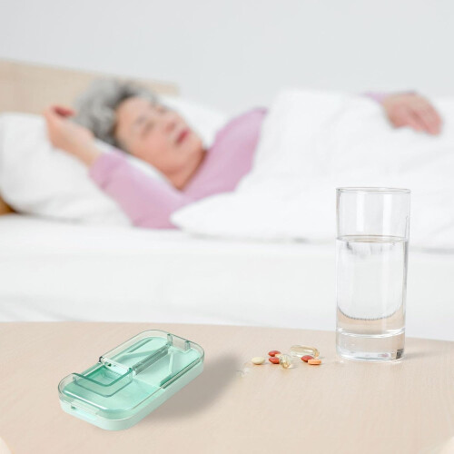 Pil Precision Splitter, Cutter Tablet Dispenser, Medication Cutting Tool, Portable Design 2