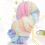 Fils à tricoter d'écharpe de tissage de coton de-pamplemousse 7