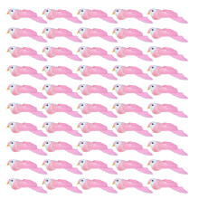 50pcs petit oiseau à plumes oiseaux artificiels faux-Rose