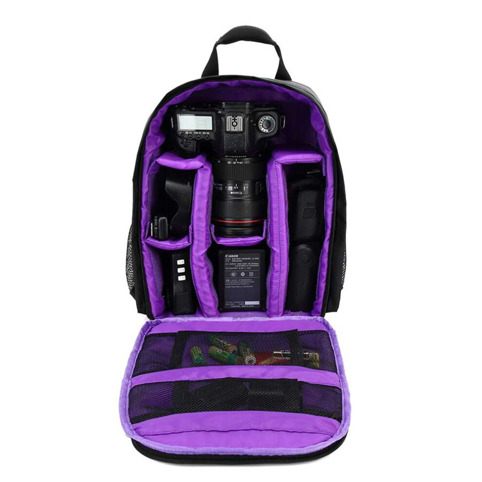 Outdoor Small Dslr Digital Camera Backpack, Waterresistant Multifunctional Breathable Camera Bag, Suitable For Dslr And Video Equipment, Black 9365049182669