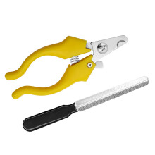 Coupe-ongles pour chat avec lime à ongles, coupe-ongles-Jaune