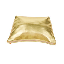 Pochette de maquillage dorée pour femmes, étui de-sac échelle