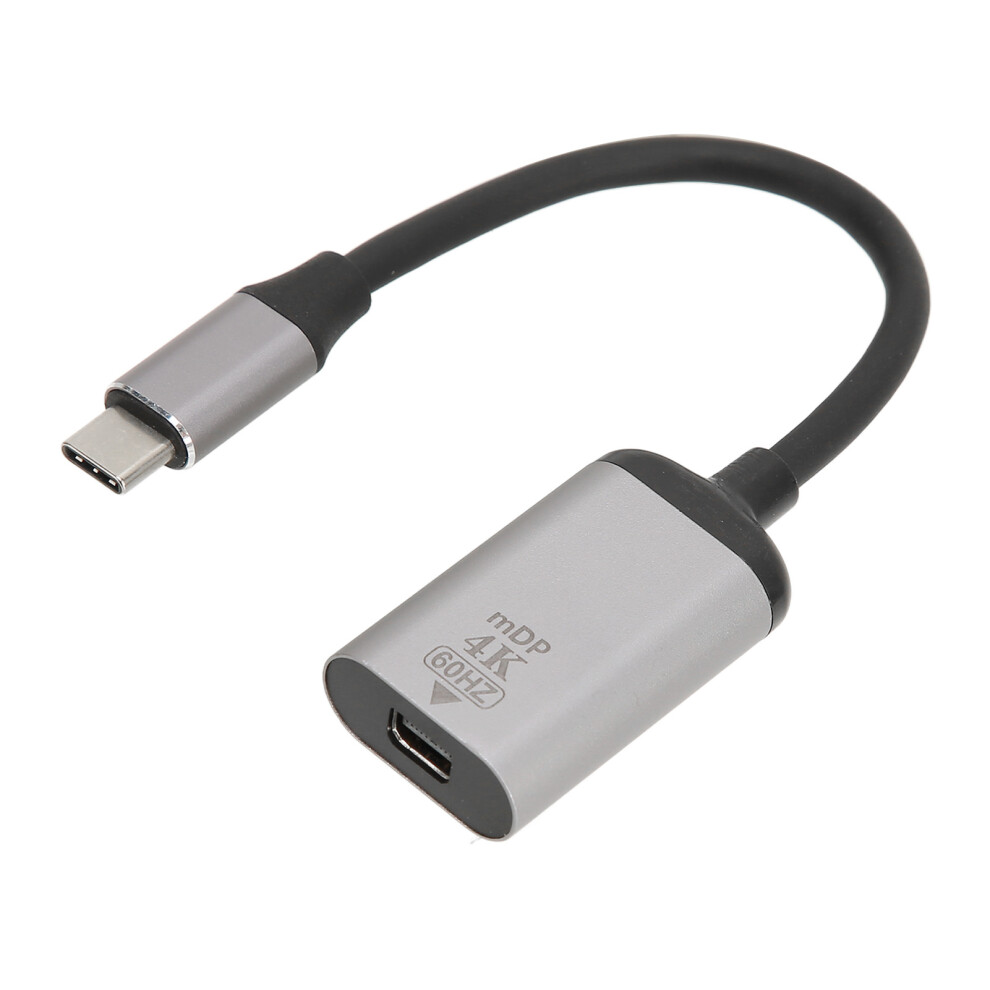 Usb C To Mini Displayport Adapter 4K 2K 60Hz Hd Resolution Usb-C Adapter For Laptops Monitors Tvs With Thunderbolt 3 Support Plug And Play Compatibili 9486358986608