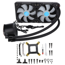CPU AIO Vandkøler Stille ARGB-blæsere Væskekølesystem Højtydende pumpe Holdbar aluminiumsradiator Effektiv varmeafledning med RGB-belysning