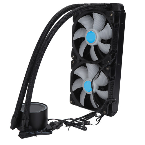 Ψύκτης νερού CPU AIO Αθόρυβοι ανεμιστήρες ARGB Σύστημα υγρής ψύξης Αντλία υψηλής 2