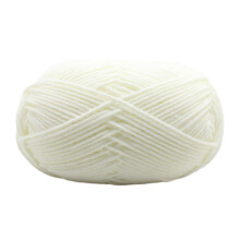 Vibrant Skein Yarn Durable and Colorful for Knitting-  cream