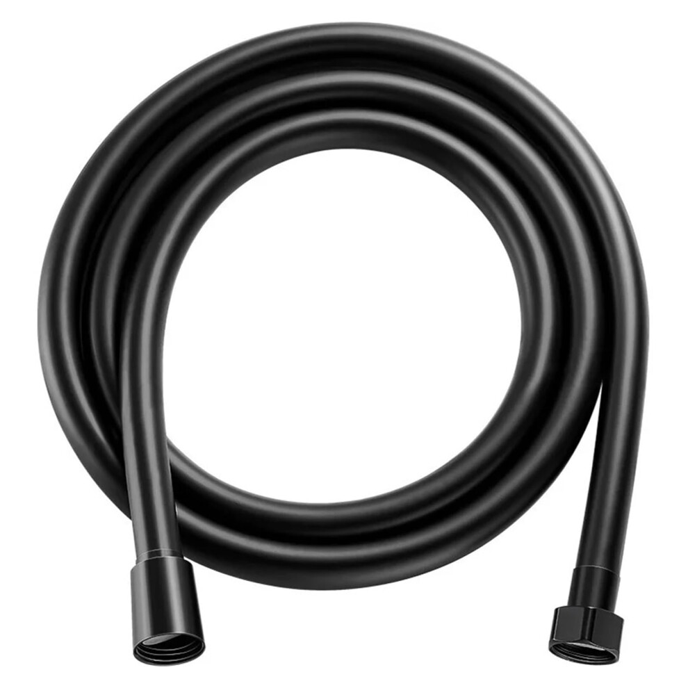 1.5/2/3/5M Pressure Shower Pvc Hose With Antitwist Brass Connector, Black 150Cm 9365049183291