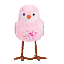 Easter Bird Figurine Polyester Fiber Festive Decor Gift-Pink
