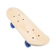 Children's Hand Drawn Skateboard Blank Longboard Deck, Plain Beige Wood, DIY Painting, Blank Pool Deck