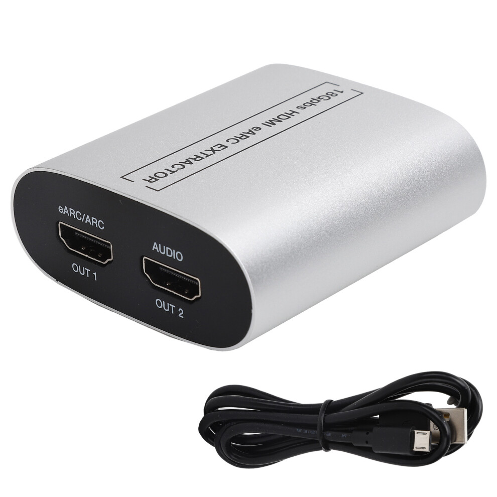 Hdmi Audio Extractor For High Resolution Video Output Hdmi 2.0B Compatible Device With Earc Support Supports Arc And Lpcm 5.1 Dolby Dts All Formats Hd 9486358987070
